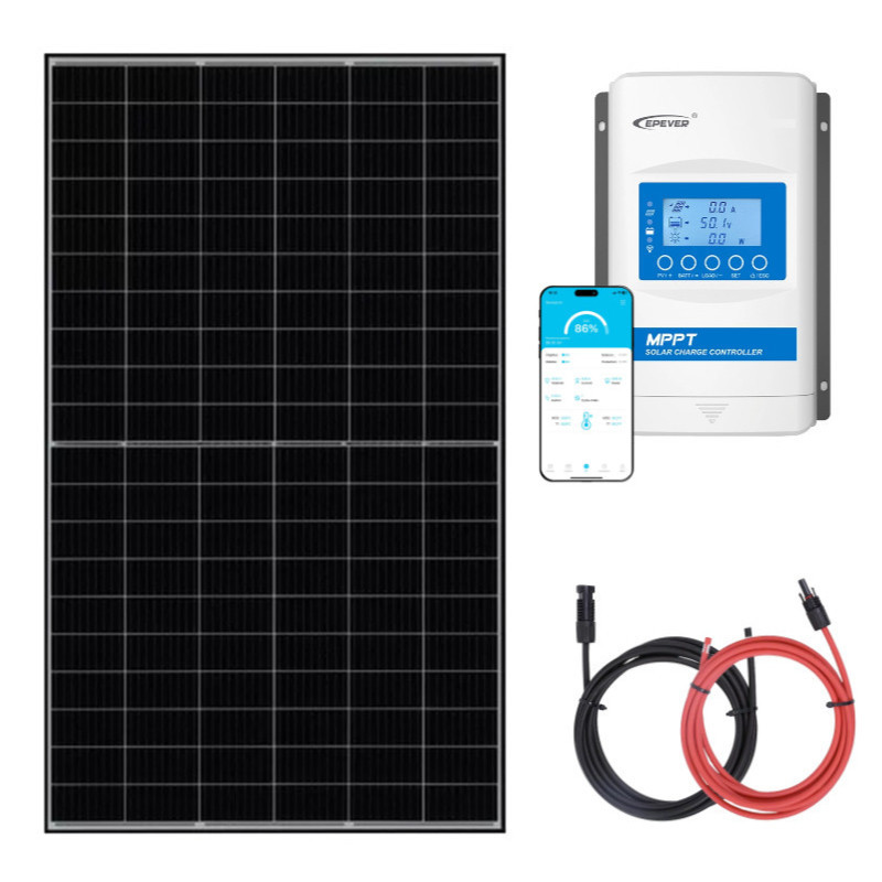 Zestaw do kampera panel sztywny 435W regulator 30A MPPT